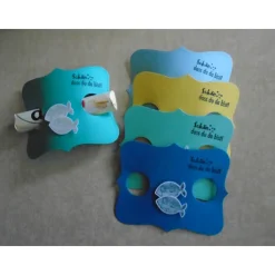 Gastgeschenk zur Kommunion Konfirmation Duplo Junge Fisch Taufe Gastgeschenke Goodies Goodie  Firmung Stampin  up