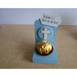 Gastgeschenk zur Konfirmation Kommunion Firmung Junge Mädchen Taufe Gastgeschenke  Goodie Verpackung Kreuz