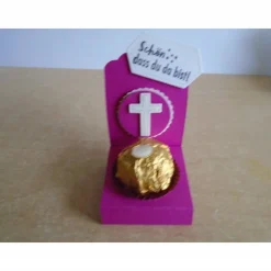 Gastgeschenk zur Konfirmation Kommunion Firmung Junge Mädchen Taufe Gastgeschenke  Goodie Verpackung Kreuz