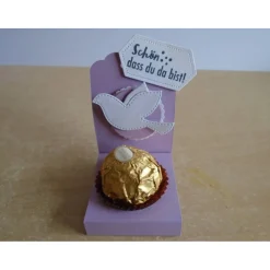 Gastgeschenk zur Konfirmation Kommunion Junge Mädchen Taufe Gastgeschenke Goodies Goodie VerpackungTaube Tischdeko