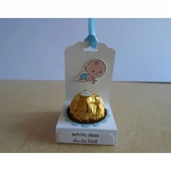 Gastgeschenk zur Taufe Junge Geburt Baby Goodies Tischdekoration Goodie Deko Dekoration Oma Patentante Patenonkel
