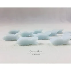 Gastgeschenke FISCHE Kommunion Taufe BLAU - 50 Stück