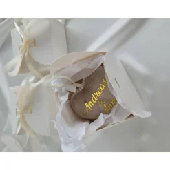 Gastgeschenke Hochzeit Geburtstag Jubiläum Herz Tannenbaumschmuck Weihnachtsbaumkugeln personalisiert Samtherz Tannenbau