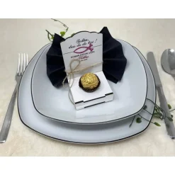 Gastgeschenke Kommunion personalisiert Halter Holz für Schokokugel, Gastgeschenk Taufe, Gastgeschenke Konfirmation,