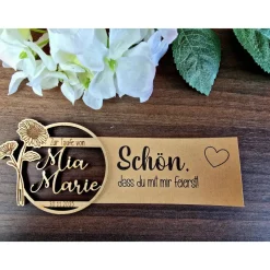 Gastgeschenk/Mitgebsel zu Taufe | Hochzeit | Geburtstag mit persönlicher Wunschgravur