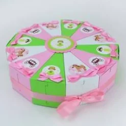 Gastgeschenk-Torte mit Prinzessinmotiv –  12 oder 24 Stück – individuell personalisierbar