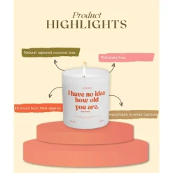 Geburtagskerze Happy Birthday , Raps Kokosnuss Wachs Duftkerze im Glas, Geburtstagsgeschenk für Freunde, Familie