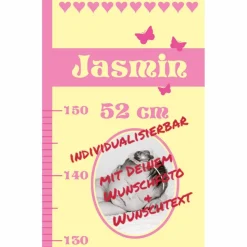 Geburtsdaten Messlatte: Reh - vanille rosa