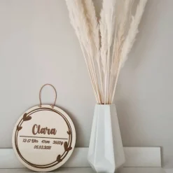 Geburtsscheibe / Namensschild / New Born Wanddeko personalisiert