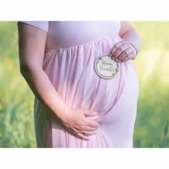 Geburtsscheibe Holzscheibe Kleines Wunder / Endlich bist du da / Coming Soon Babyscheibe für Fotoshooting