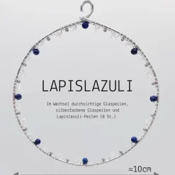 Geburtsstein September - Fensterdeko mit Heilstein Lapislazuli - Karte zum Geburtstag oder zur Geburt