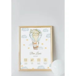 Geburtstafel Fuchs | Geburtsdaten Poster | Geburtsposter | Geburtsanzeige | Geburtsbild | personalisiertes Geschenk Gebu