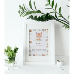 Geburtstafel Katze | Geburtsdaten Poster | Geburtsposter | Geburtsanzeige | Geburtsbild | personalisiertes Geschenk Gebu