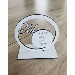 Geburtstafel "personalisiertes Babygeschenk", Geschenk zur Geburt, Geburtsdaten (OHNE Trockenblumen)