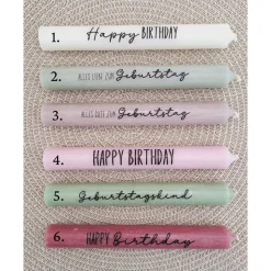 Geburtstag Geburtstagsgeschenk Häuser / Lichthäuser Kerzenhalter rund Stabkerze Kerzenbox Holzbox Mitbringsel