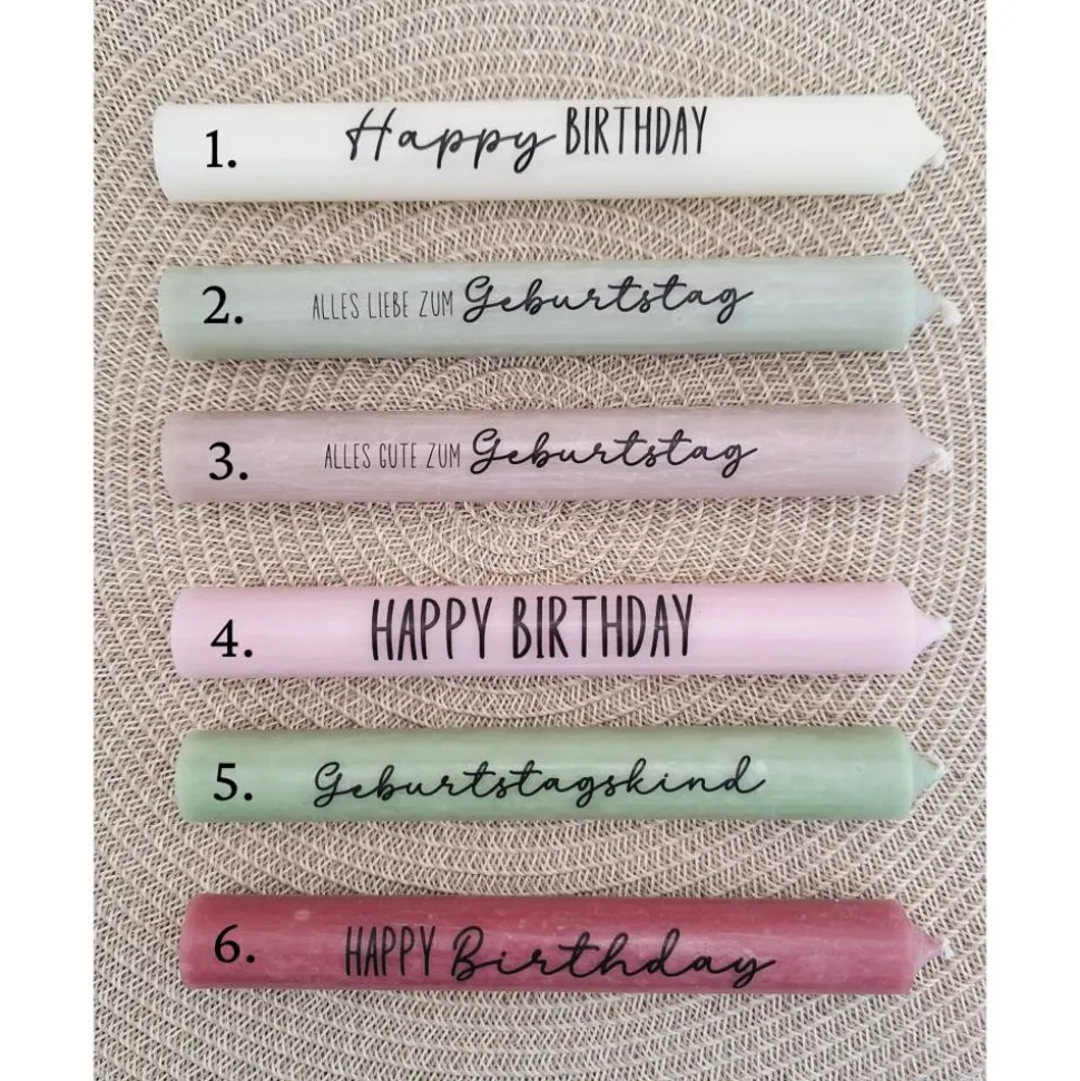 Geburtstag Geburtstagsgeschenk Haus / Lichthaus Kerzenhalter rund Stabkerze Kerzenbox Holzbox Mitbringsel