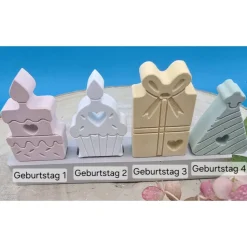 Geburtstag Steckerchen Pastell – Handgemachte Deko zum Sammeln & Verschenken