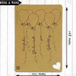 Geburtstag-Karte inklusive Briefumschlag