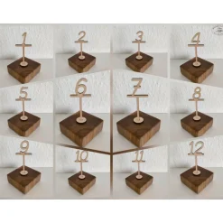 Geburtstagsbrett Kleeblatt mit Namens- und Zahlenstecker