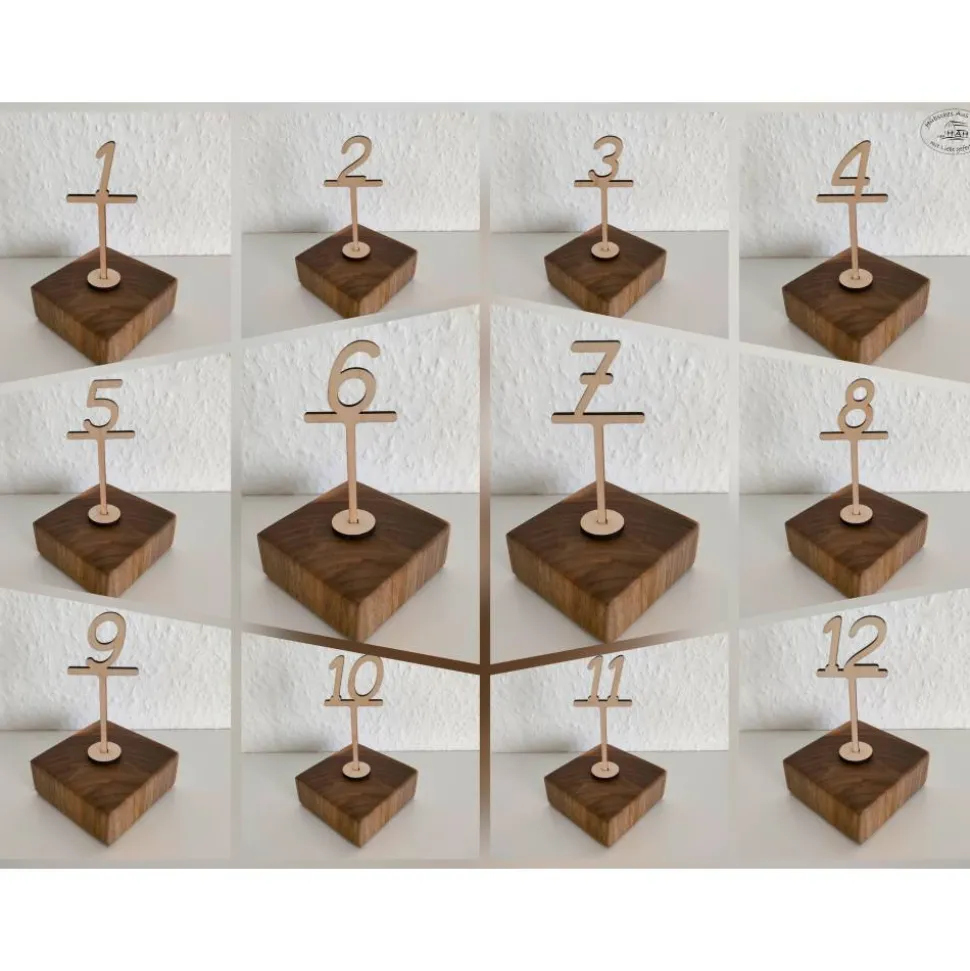 Geburtstagsbrett Kleeblatt mit Namens- und Zahlenstecker