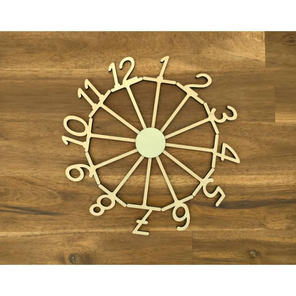 Geburtstagsbrett Kleeblatt mit Namens- und Zahlenstecker