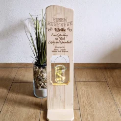 Geburtstagsgeschenk Holzschild personalisiert mit Namen und dem Alter ( Jedes Alter)