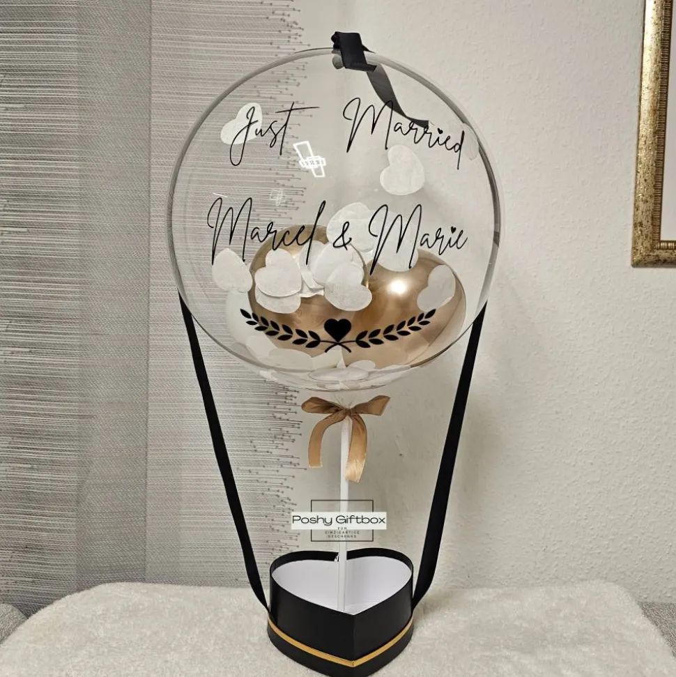 Geburtstagsgeschenk/Hochzeitstag Geschenk/Ballongeschenk /Geschenk Frauen/Männer/Ballon personalisiert/Ballonbox