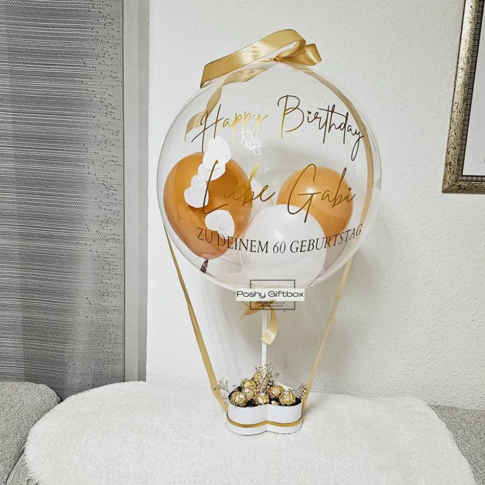Geburtstagsgeschenk/Hochzeitstag Geschenk/Ballongeschenk /Geschenk Frauen/Männer/Ballon personalisiert/Ballonbox