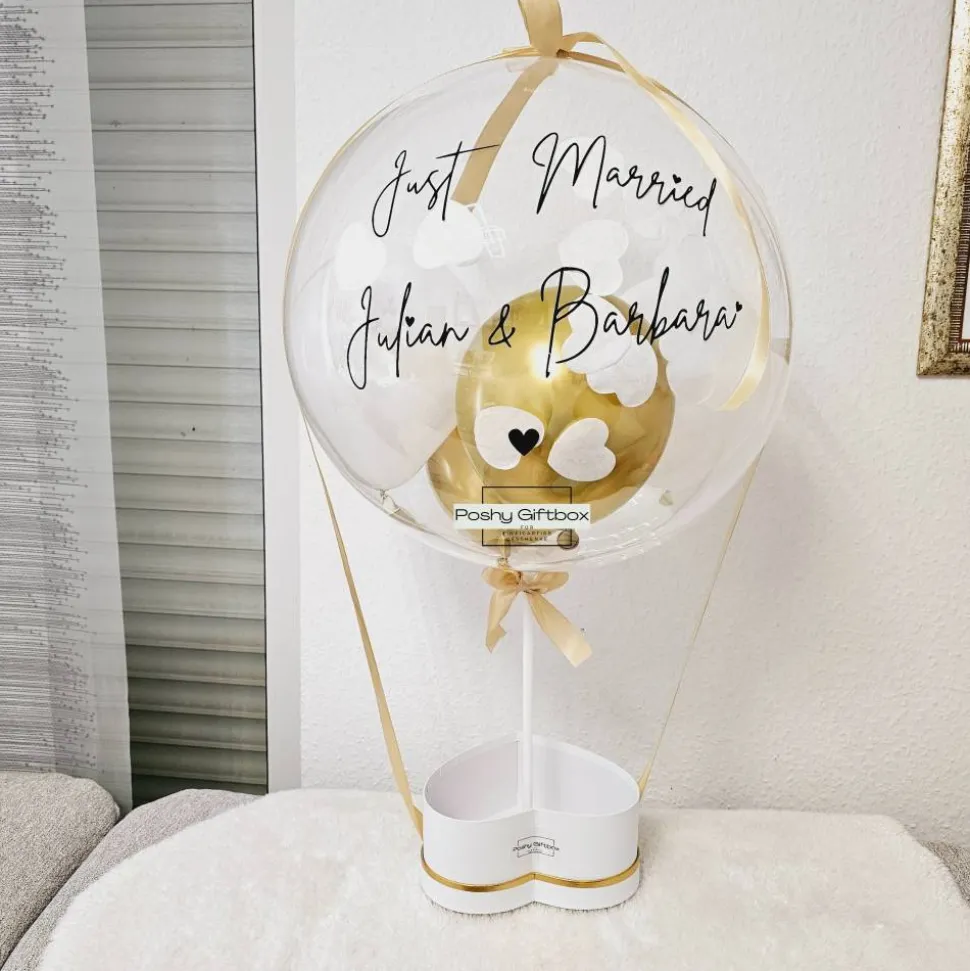 Geburtstagsgeschenk/Hochzeitstag Geschenk/Ballongeschenk /Geschenk Frauen/Männer/Ballon personalisiert/Ballonbox