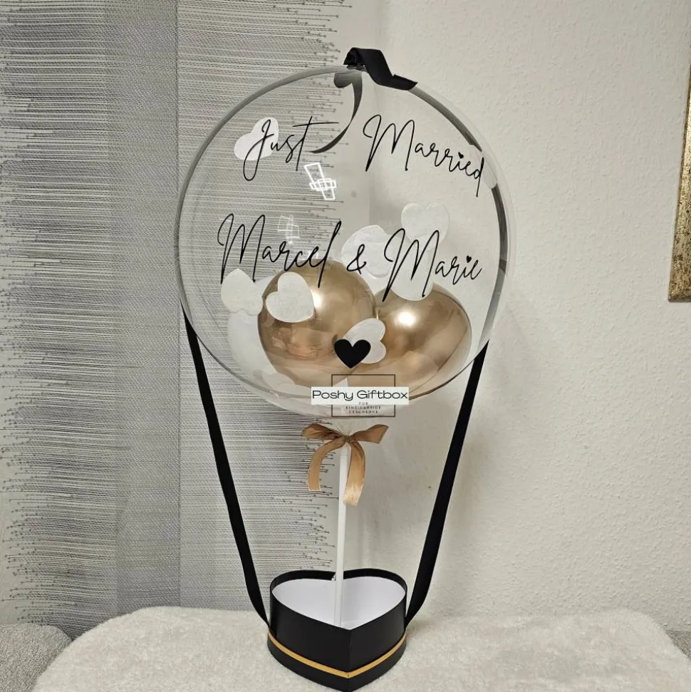 Geburtstagsgeschenk/Hochzeitstag Geschenk/Ballongeschenk /Geschenk Frauen/Männer/Ballon personalisiert/Ballonbox