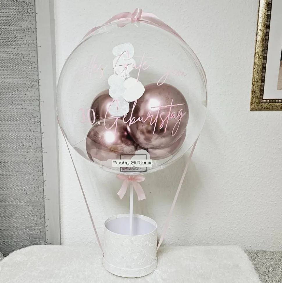Geburtstagsgeschenk/Hochzeitstag Geschenk/Ballongeschenk /Geschenk Frauen/Männer/Ballon personalisiert/Ballonbox