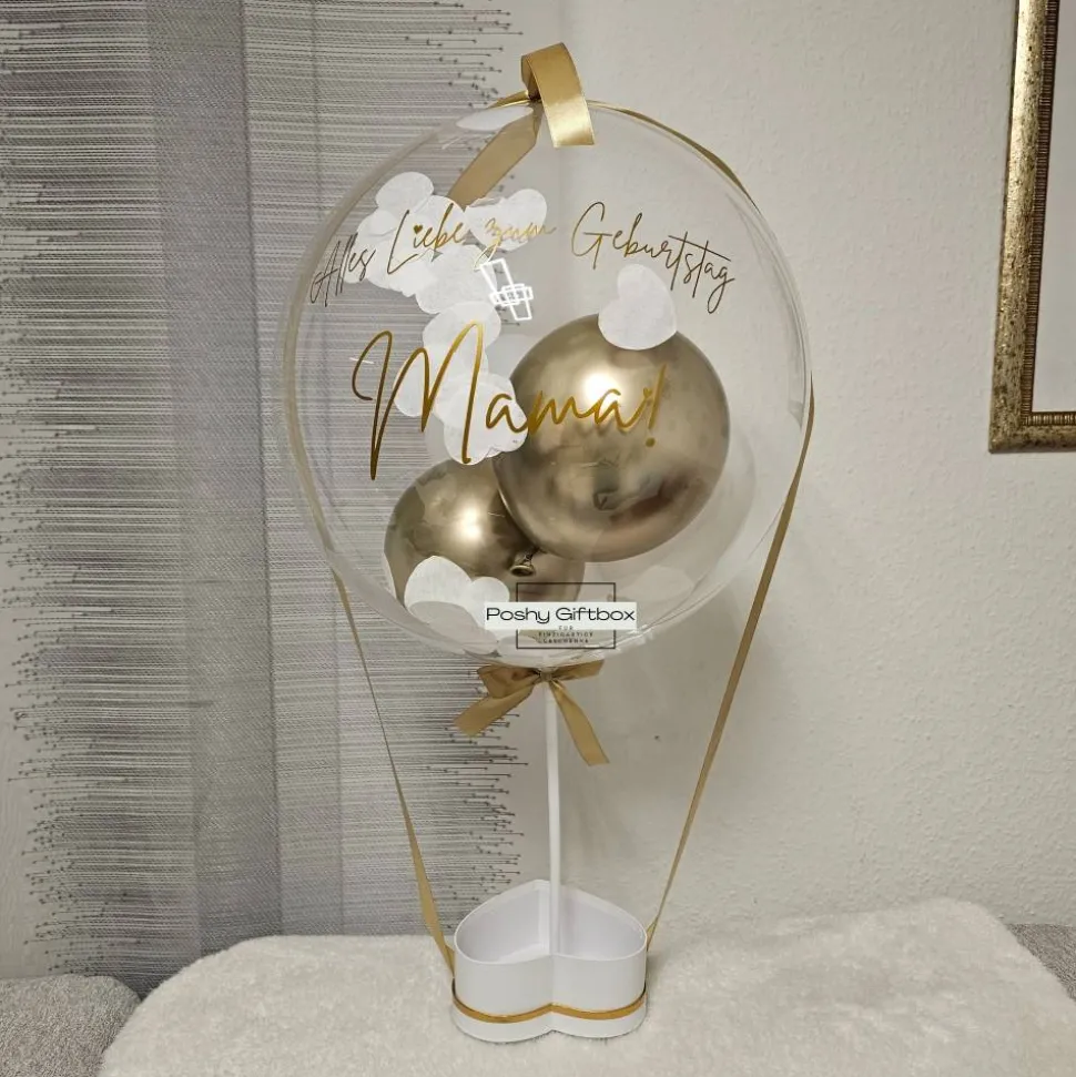 Geburtstagsgeschenk/Hochzeitstag Geschenk/Ballongeschenk /Geschenk Frauen/Männer/Ballon personalisiert/Ballonbox
