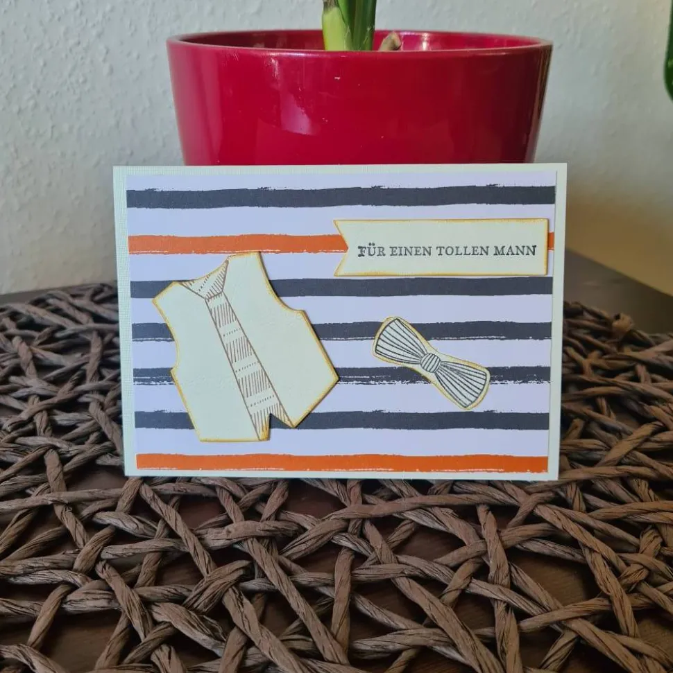 Geburtstagskarte - Hemd mit Krawatte - Für einen tollen Mann