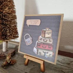 Geburtstagskarte - Koffer - Kamera - Favourite Holiday