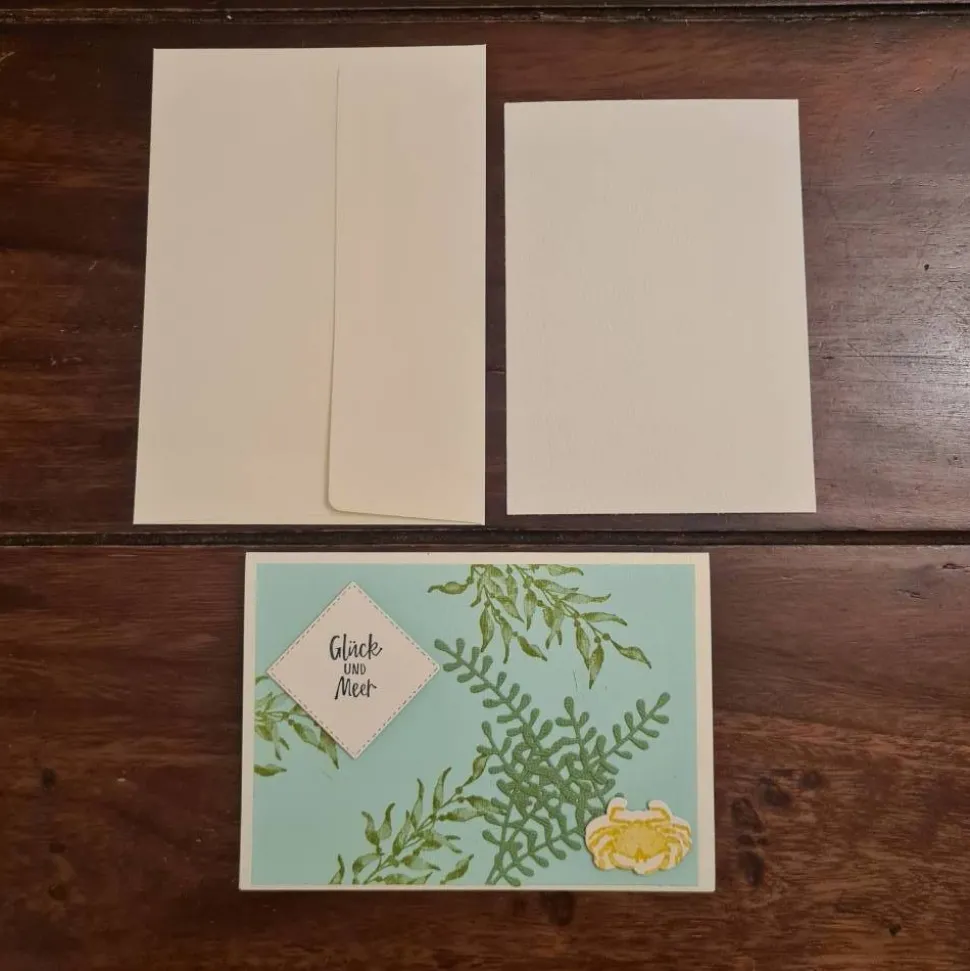 Geburtstagskarte - Krabbe - Glück und Meer