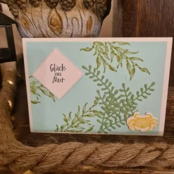 Geburtstagskarte - Krabbe - Glück und Meer