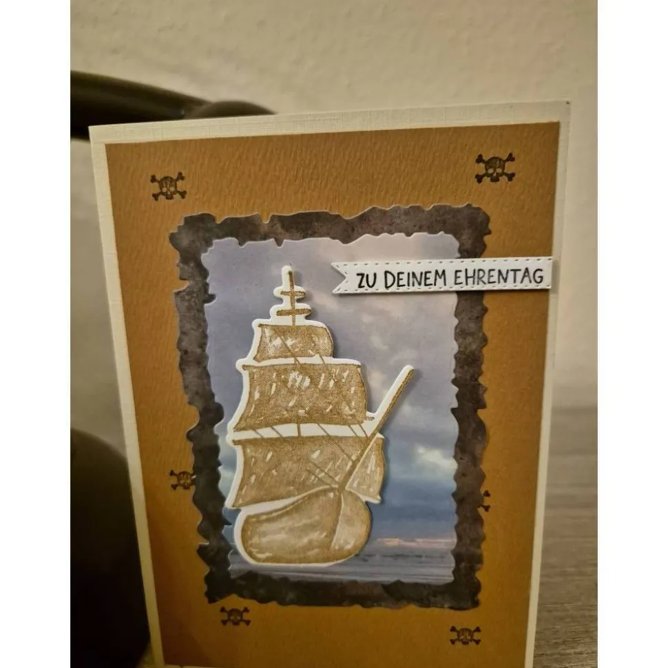 Geburtstagskarte / Schiff / Meer / Maritim Gruß / Seefahrt / Segelkarte / Geschenk