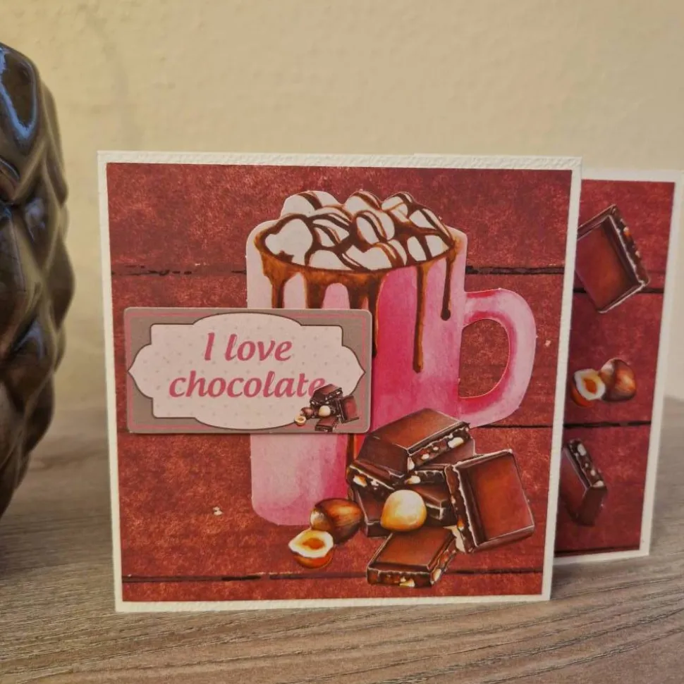 Geburtstagskarte / Schokolade / Nüsse / Schokoladen Geburtstag Karte / Geschenk / Geburtstagsgeschenk / Schokolade Motiv