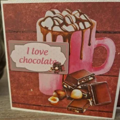 Geburtstagskarte / Schokolade / Nüsse / Schokoladen Geburtstag Karte / Geschenk / Geburtstagsgeschenk / Schokolade Motiv