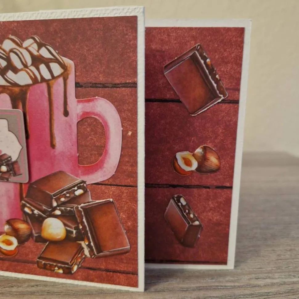 Geburtstagskarte / Schokolade / Nüsse / Schokoladen Geburtstag Karte / Geschenk / Geburtstagsgeschenk / Schokolade Motiv