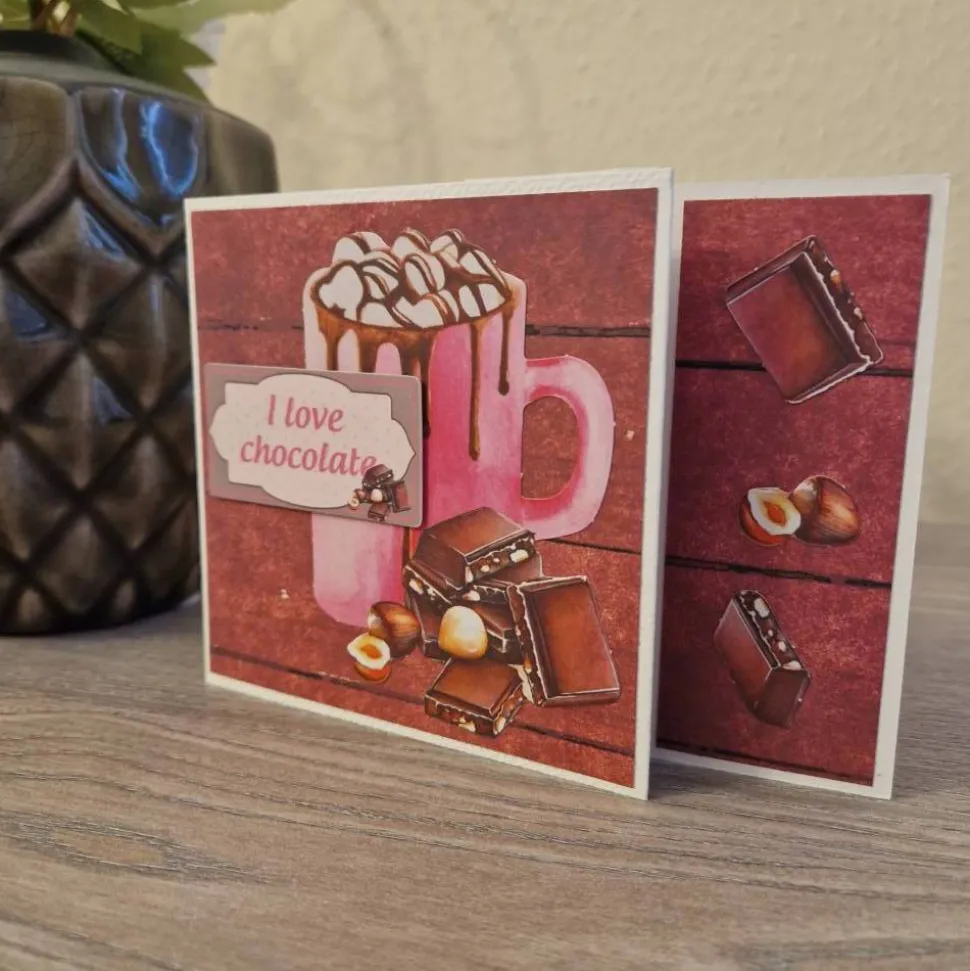 Geburtstagskarte / Schokolade / Nüsse / Schokoladen Geburtstag Karte / Geschenk / Geburtstagsgeschenk / Schokolade Motiv