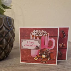 Geburtstagskarte / Schokolade / Nüsse / Schokoladen Geburtstag Karte / Geschenk / Geburtstagsgeschenk / Schokolade Motiv