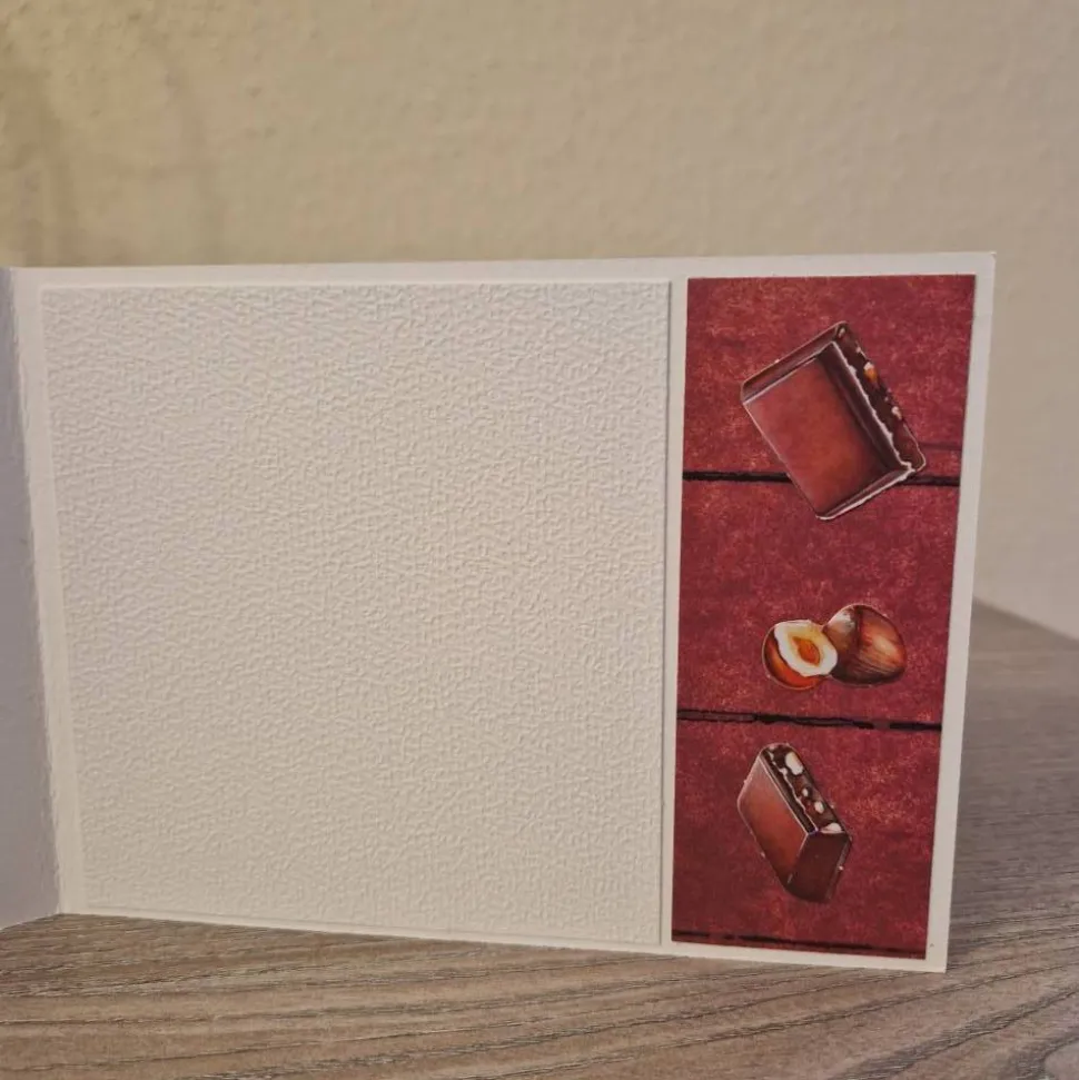 Geburtstagskarte / Schokolade / Nüsse / Schokoladen Geburtstag Karte / Geschenk / Geburtstagsgeschenk / Schokolade Motiv