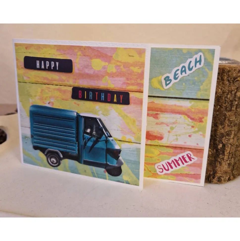 Geburtstagskarte / Sommer / Beach / Geburtstagsgeschenk / Urlaub Geburtstagskarte / Sommerliche Geburtstagskarte