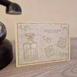 Geburtstagskarte / Whiskeygläser / Geburtstag / Whiskeyflasche / Whiskey Geburtstagskarten / Geburtstagsgruß mit Whiskey