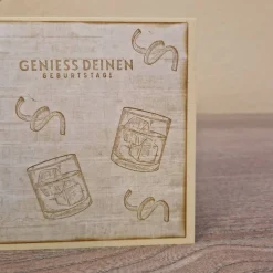 Geburtstagskarte / Whiskeygläser / Geburtstag / Whiskeyflasche / Whiskey Geburtstagskarten / Geburtstagsgruß mit Whiskey