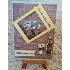 Geburtstagskarte - zum 30zigsten - Schüttelkarte - schönen Geburtstag - Sterne