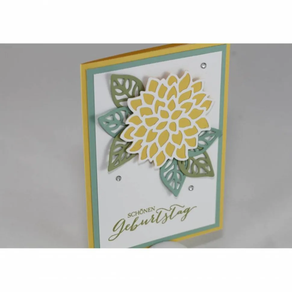 Geburtstagskarte "Blüte und Blätter"