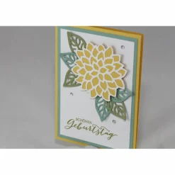 Geburtstagskarte "Blüte und Blätter"