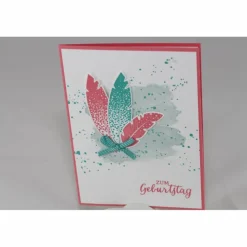 Geburtstagskarte "Federn"